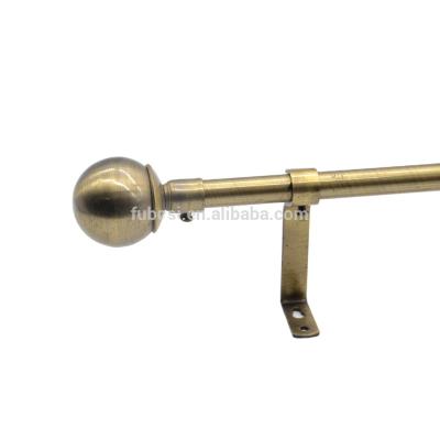 China High Quality Metal Fashion Window Corner Curtain Rods Round Curtain Finials for sale