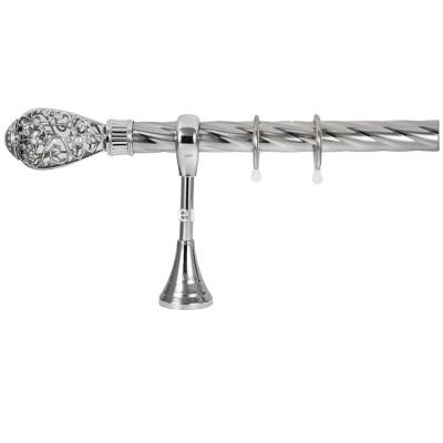 China Luxury Curtain Rod Price Curtain Rod Metal Bracket for sale