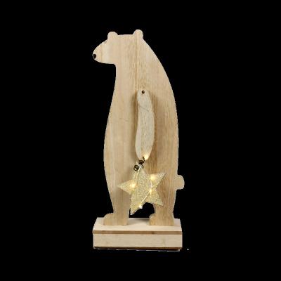 China Home Decor NEW STAR LIGHTING LED Christmas Home Decor Wooden Table Light for sale