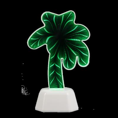 China Battery Operated Christmas Light MINI Tree Tunnel Coconut Tree Light Battery Operated Mirror Light Indoor Decoration Plastic Indoor Use for sale