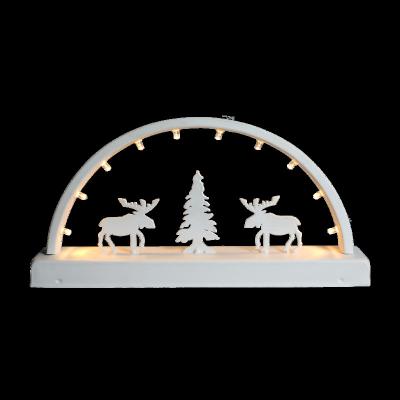 China Interior Decoration 10L Window Memory LED Spray Paint white&silver white room and decoration arch meta table indoor light for sale