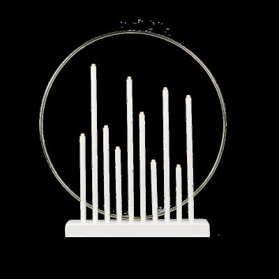 China Indoor White&Black Chrome Gold Cicles White Room Decoration Indoor Room Decoration 10L Metal Pipe Dimmable Memory LED Window Light for sale