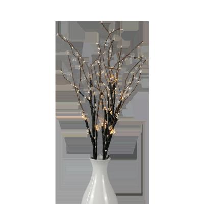 China Indoor Decoration Room and Indoor Warmwhite LED Wedding and Party Decoration Light Acrylic Beads Black Branch Light for sale