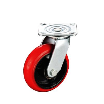 China Caster 30 Years Iron Polypropylene Factory Price Lowest Resistance PU Caster Wheel for sale