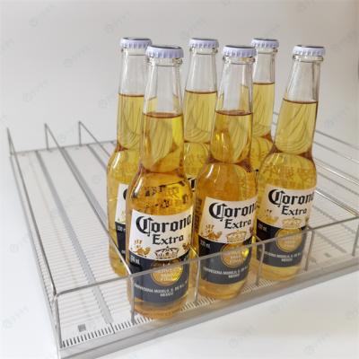 China HIPS/ABS Convenience Store Freezer Shelf Display Acrylic Shelf Gravity Roller Shelf System for sale