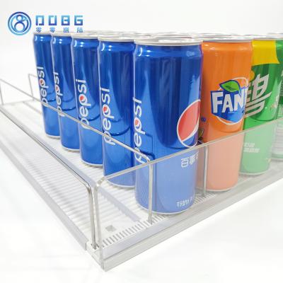 China HIPS/ABS Supermarket Retail Bottle Drink Spring Loaded Shelf Kit Auto-front Merchandise Display Shelf Pusher for sale