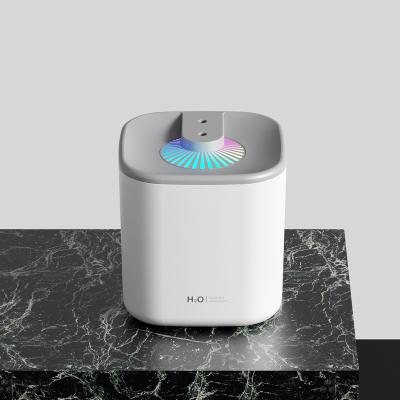 China Car Color Night Light Night Light Mist Humidifier Mini Portable Rechargeable Ultrasonic Air Cool Humidifier For Car Home Bedroom for sale