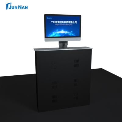 China Electric LCD Desk Motorized Monitor Lifter Hidden Monitor Lift For Conference Room for sale