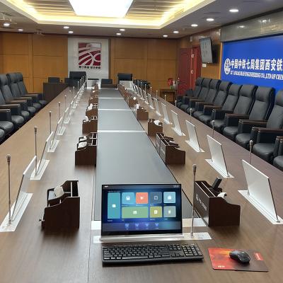 China Customize Hidden Screen Lifter Ultrathin Lcd Monitor Intelligent Paperless Meeting System for sale