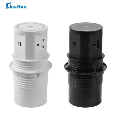 China Multi-function Socket For Kitchen Using Junnan Intelligent Pneumatic Lift Socket for sale