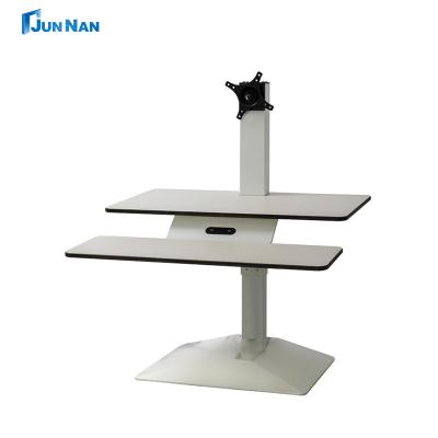 China Electric Lift Up Down TV Trolley Stand Electric Tv Bracket 360Degree Rotating for sale