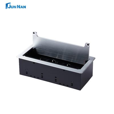 China 110V 220V Table Hidden Sockets Universal USB Power Smart Built In Electric Socket With Slider Cover for sale