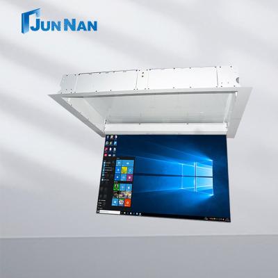 China Junnan Professional Ceiling TV Flipper Lifting Systems 65cm-85cm Lifting Height 105 Deg Flip Angle for sale