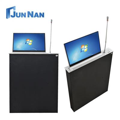 China LCD-Monitor Lift Gaming PC-Monitor mit Aufzug Rotation Basis Konferenz Mikrofon Motorisiertes Monitor Lift zu verkaufen