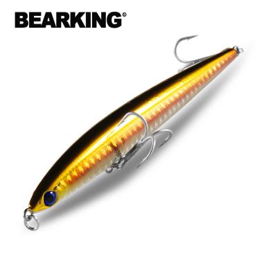 China ABS Plastic BEARKING 125mm Super Casting Top 28g Fishing Lures Hard Action Professional Quality Penceilbait Sinking Fishing Tackle for sale