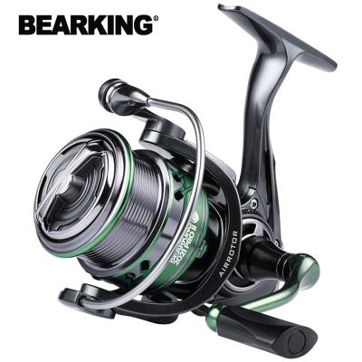 China BEARKING Brand HJ Series 6.2:1 17lbs Max Power 7BB Straight Stainless Steel Backing Fishing Reel Drag System Spinning Wheel Fishing Reel for sale