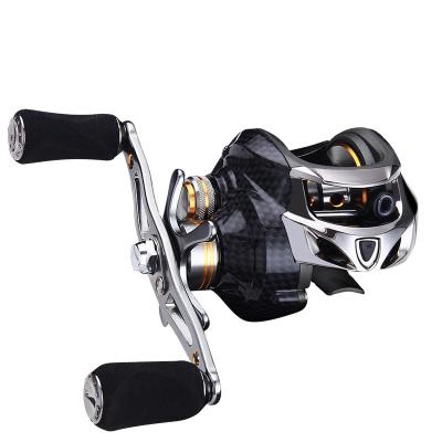 China LEFT HAND NEWMAJOR High Quality Baitcasting Reel Double Drag System Fishing Reel Max Drag 10KG Carbon Baitcasting Reel for sale