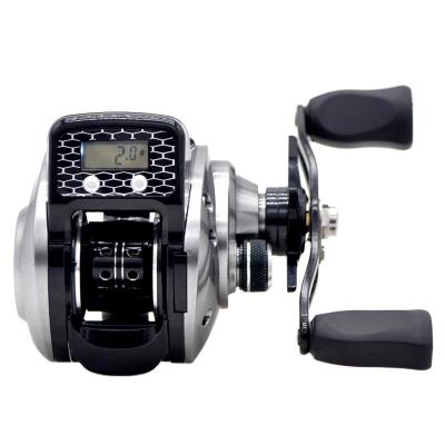 China NEWMAJOR LEFT HAND Fishing Reel with Digital Display 6.3:1 16+1BB Left/Straight Counter Low Profile PESCA High Quality for sale