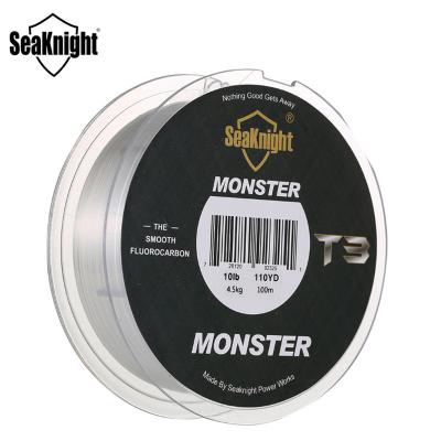 China SeaKnight MONSTER 100M T3 3-18LB Fluorocarbon High Strength Fishing Line Line 100% Fluorocarbon Soft Triple Structure Monofilament Leader for sale