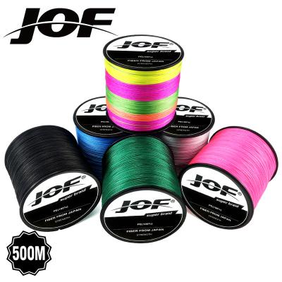 China Super Strength JOF 8 Braided 300M 8 Strands Fishing Line 8 Strands 300M 500m Multifilament Carp Fishing Lake Fishing for sale