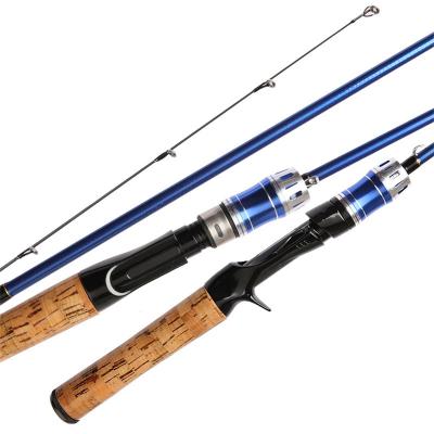 China NEWMAJOR Carbon 1.68m 1.8m 1.98m 2 Section Power Fuji Guide Ring Saltwater Carbon Casting Bass Fishing Spinning Rod for sale