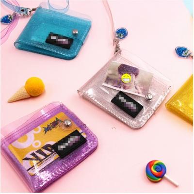 China Hot Selling New Design Popular Ins Europe Transparent PVC Wallet for sale