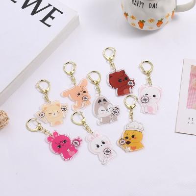 China Europe Wholesale Kpop Idol Lost Kids Skzoo Plastic Acrylic Keychain Key Chain for sale