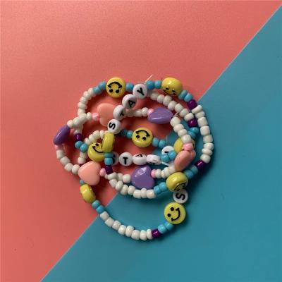 China Europe Kpop Stray Kids Jewelry Beaded PVC Bracelet for sale