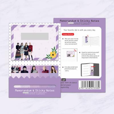 China Wholesale Self Adhesive Kpop Blackpink The LOVE SICK Sticky Note GIRIS Album Stationery Memo Pads for sale