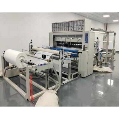 China Head Moved Fabric Rolls Automatic Ultrasonic Quilting Embossing Machine For Mattress Cover for sale