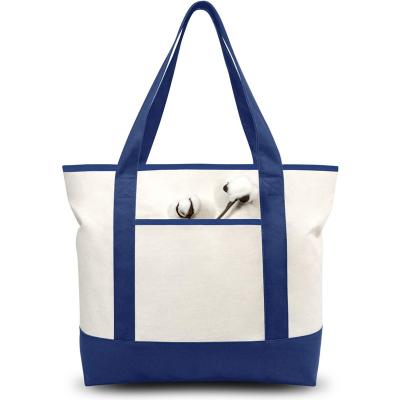 China Promotional Recycled Cotton Canvas Handled Lifestyle Bags Shopper Bag for sale