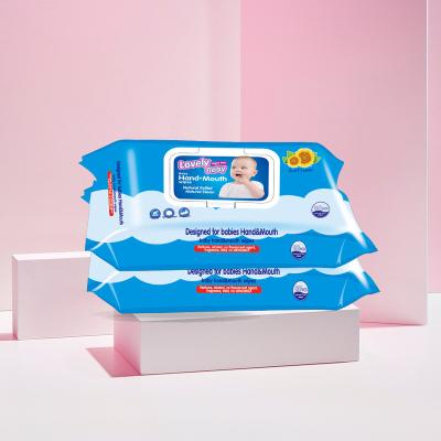 China Baby Wipes Eco-Friendly Skin Care FREE SAMPLE Use To Clean Beach Home Travel Wet Wipes Naturally Wholesale Baby Wipes for sale