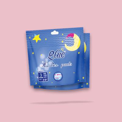 China Manufacturer Printed Price Wearing Diapers For Women Panties With Disposable Sanitary Napkin Pants for sale