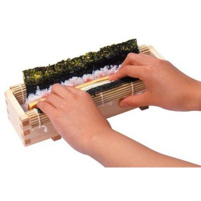 China Sustainable Bamboo Sushi Rolling Mat Sushi Roller Maker Natural Color Sushi Tools Factory Wholesale Eco-friendly CE / LFGB EU Stocked CIQ for sale