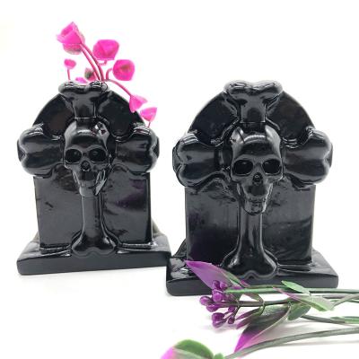 China China wholesale natural crystal tombstone craft crystal souvenir for Halloween gift for sale