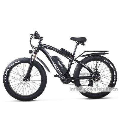 China Factory standard 26inch outlet fat big power 48V 1000W electric mountain bike electric bicycle with 48V 17Ah battery for sale