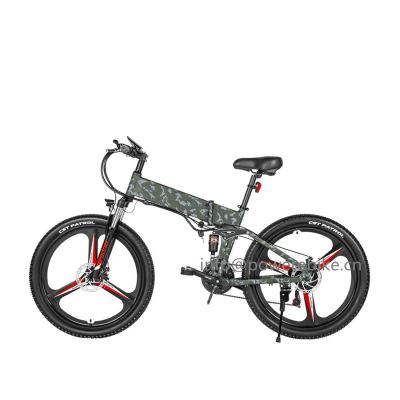 China 3 Beams Magnesium Wheel Motor 500W Electric Folding Bike 48V 13AH Aluminum Ebike Battery LO26 Same ebike for sale