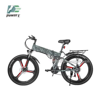 China Aluminum Alloy 48V 500W(750W) Magnesium Wheel Motor Mountain Electric Bicycle 26