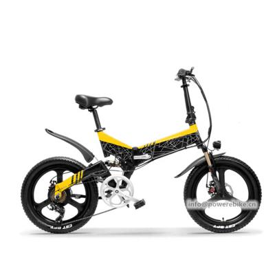 China Hot Aluminum Alloy 48V 10.4Ah Offroad Suspension Ebike Full 20 Inch Folding Ebike 400W High Speed ​​Mini Electric Bike for sale