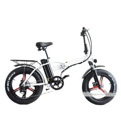 China Hot Folding Aluminum Alloy 48V 500w Ebike Mag Motor 20 Inch Fat Tire 48V 15Ah Lithium Battery for sale