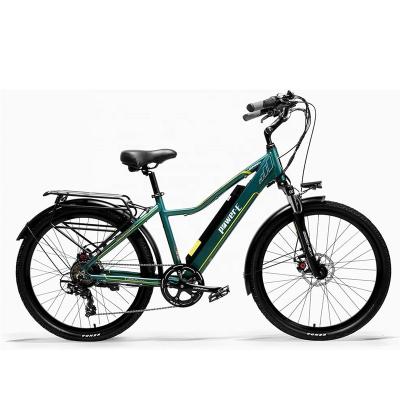 China Luxury Long Strength 300W Ebike 26 Inch Suspension Fork Oil Source Pedal-Assist City Electric Bicycle for sale