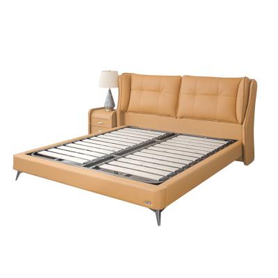 China Wholesale Modern (Size)Adjustable Factory Bedroom Furniture Leather Bed Frame Modern Factory Price for sale