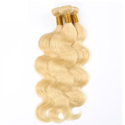 China Body Wave Best Seller Weave Raw Indian Natural 8-36 Inch Bundles 100% Blonde 613 Russian Virgin Unprocessed Body Wave Hair Extension for sale