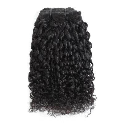 China 100% Unprocessed Brazilian Virgin Pixie Curl Hair Pixie Curl Double Drawn Pixie Hair Extension Double Weft Extension for sale