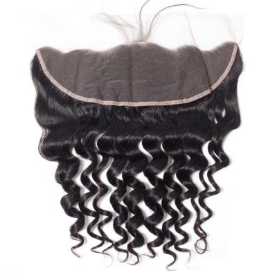 China Wholesale 10A Deep Top Invisible Thin Human Grade Swiss Closure 13x4 Deep Wave Vendors 13x6 Sheer Bundles With Hd Lace Headband for sale