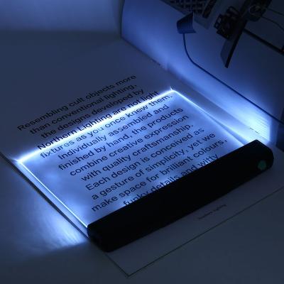 China VCAN Night Reading Panel Adjustable High Definition Flat Dry Battery Plexiglass LED Book Reading Light for sale