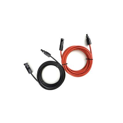 China Power Plant ISO Certification 6mm2 30A 5meterextension Cable With Double Ends Connector DC-DC Solar Extension Cable for sale