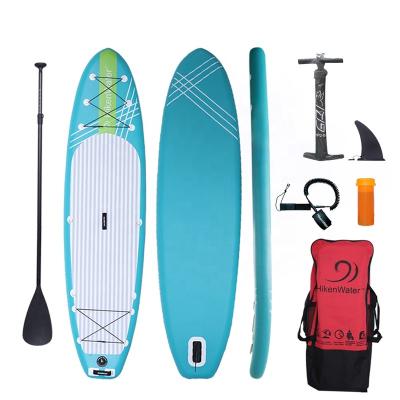 China Inflatable Paddle Board Stand Up Paddle Board 10' X6” 6X32 SUP Board Inflatable Paddle Board With Accessories Double-action Hand Pump Backpack Leash for sale