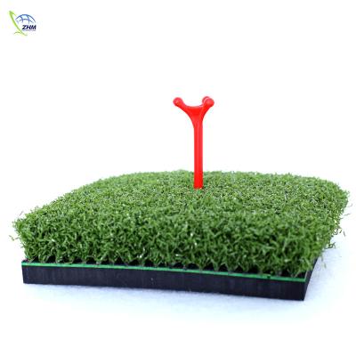 China Golf Putting Golf Grass Mat High Density Plugs Wooden Plastic Tee Indoor And Outdoor Training Aid for sale