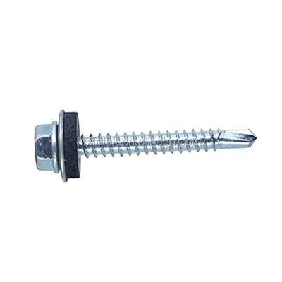 China Top Quality Yellow Pan Zinc Hex Head Self Drilling Screw for sale